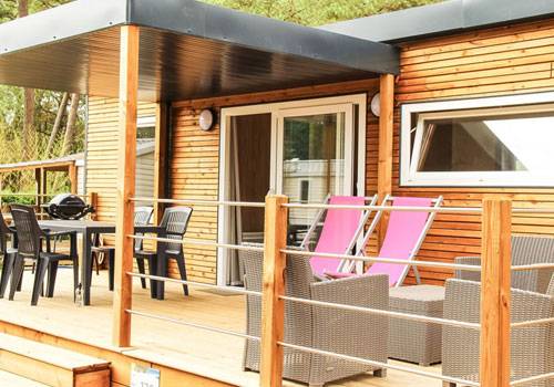  mobil-home grand large 4 pers. - 37m² avec terrasse couverte